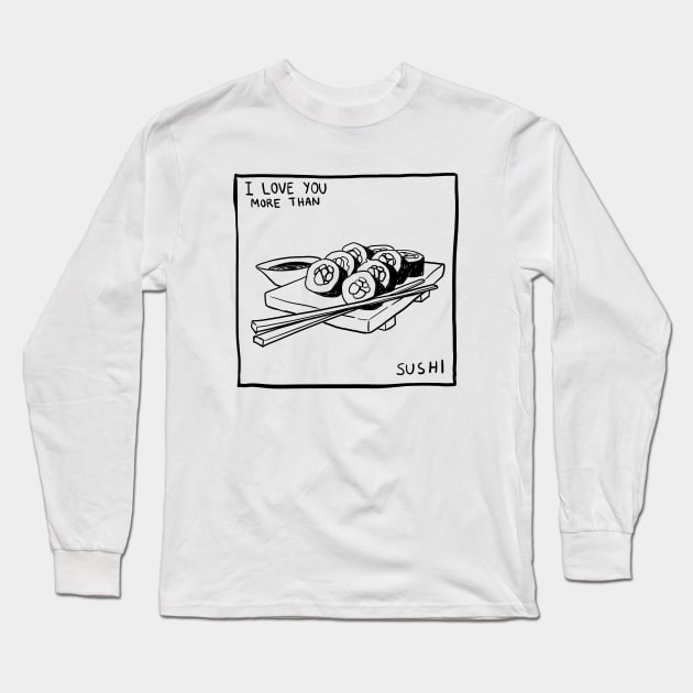 sushi Long Sleeve T-Shirt by melivillosa